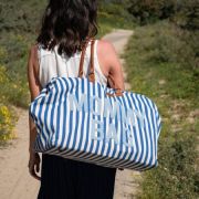 Geanta de infasat Childhome Mommy Bag Albastru Alb ERFCH-CWMBBSTBL