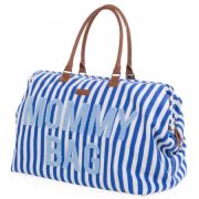 Geanta de infasat Childhome Mommy Bag Albastru Alb ERFCH-CWMBBSTBL