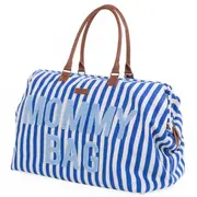 Geanta de infasat Childhome Mommy Bag Albastru Alb ERFCH-CWMBBSTBL