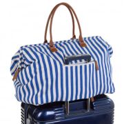 Geanta de infasat Childhome Mommy Bag Albastru Alb ERFCH-CWMBBSTBL