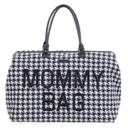 Geanta de infasat Childhome Mommy Bag Pied de Poule Negru ERFCH-CWMBBPDP