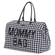 Geanta de infasat Childhome Mommy Bag Pied de Poule Negru ERFCH-CWMBBPDP