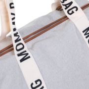Geanta de infasat Childhome Mommy Bag Signature Alb ERFCH-CWMBBSCOW