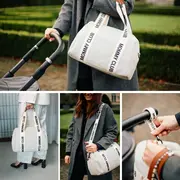 Geanta de infasat Childhome Mommy Club Alb ERFCH-CWMCSCOW