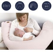 Perna gravida Beaba Big Flopsy 170 cm Fleur de Coton Chalk Pink ERFB0508164