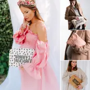 Poseta Childhome Mommy Clutch 33x23 cm Negru ERFCH-CWMCBLGO