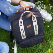 Rucsac de infasat Childhome Family Club Signature Negru ERFCH-CWBPSCBL