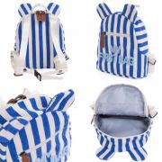Rucsac pentru copii Childhome My First Bag Albastru Alb ERFCH-CWKIDBSTBL