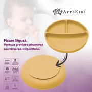 Set Diversificare, AppeKids, 100% Silicon, Classic - Honey KRTAK274964