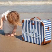 Valiza pentru copii Childhome Mini Traveller Albastru Alb ERFCH-CWSCKSTBL