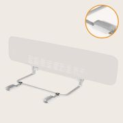 Bariera de protectie pentru pat, Lionelo, Lora XL, Pliabila, Sistem de blocare StandSafe, Geanta de transport inclusa, 150x46 cm, Conform cu BS 7972:2001+A1:2009, Bej BYNLO-LORA_XL_BEIGE_SAND