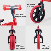 Bicicleta echilibru Yvolution Y Velo Junior Red ERFYV-YT16R2