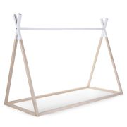 Cadru pat Tipi Childhome 90x200 cm Lemn Natural Alb ERFCH-B200TIPI