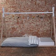 Cadru pat Tipi Childhome 90x200 cm Lemn Natural Alb ERFCH-B200TIPI