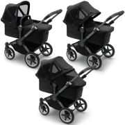 Capotina cu extensie plasa insecte Bugaboo Donkey Midnight Black ERFBGS001261D3001
