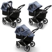 Capotina cu extensie plasa insecte Bugaboo Donkey Seaside Blue ERFBGS001261D3003