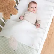 Paturica Childhome Jerse 80x100 cm Jerse Muselina Verde ERFCH-CCBLJVF