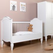 Patut Childhome Romantic White 70x140 cm, MDF Pin Alb ERFCH-B140ROW