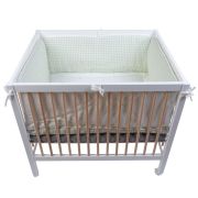Protectie patut Childhome 35x340 cm Jerse Muselina Verde ERFCH-CCPPJVF