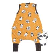Sac de dormit cu picioruse si talpa antiderapanta Panda 80 cm + manseta 1.0 Tog BBXCJ781-10FN