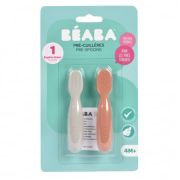 Set 2 linguri silicon Beaba Terracotta Velvet Grey ERFB913579