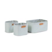 Set 3 cosuri depozitare Childhome 21x14x10 cm 14x10x10 cm Gri ERFCH-CHHBCHTLG