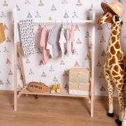 Suport haine Tipi Childhome 107x48x137 cm, Lemn Natural Alb ERFCH-CLSTIPI