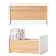 Treapta inaltator Childhome 35x23x18 cm Lemn Natural Alb ERFCH-CHWSNW