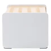 Treapta inaltator Childhome 35x23x18 cm Lemn Natural Alb ERFCH-CHWSNW