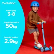 Trotineta cu 3 roti Yvolution Y Glider Kiwi Blue ERFYV-101257