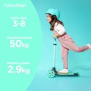 Trotineta cu 3 roti Yvolution Y Glider Kiwi Green ERFYV-101259