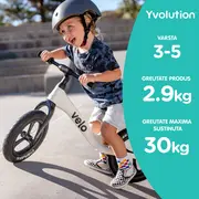 Bicicleta echilibru Yvolution Y Velo Pro White ERFYV-YT30W2