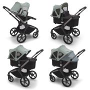 Capotina cu extensie plasa insecte Bugaboo Fox 5 Fox Cub Lynx Pine Green ERFBG100221006