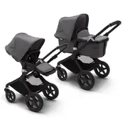 Carucior Bugaboo Fox 2 Complete Black Grey Melange 2 in 1 ERFBG230122GM02