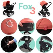 Carucior Bugaboo Fox 3 Classic Graphite Dark Navy 2 in 1 ERFBG2306010031