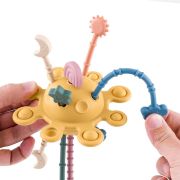 Jucarie senzoriala, Petite&Mars, Crazy planet, Din silicon, 20 cm, 10 luni+, Multicolor BYN601819