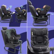 Scaun auto rotativ Bugaboo Owl Grey ERFBG400004003