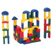 Set constructie din lemn Marionette forme geometrice 100 piese ERFED70029