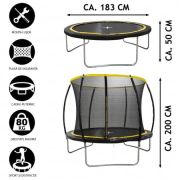 Trambulina cu plasa de siguranta Dunlop 183x50 cm ERFDUN47541
