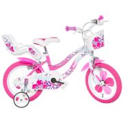 Bicicleta copii dino bikes 14' flappy roz hubdb-514-02