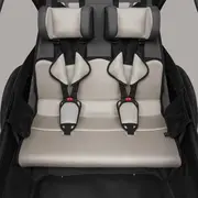 Carucior si remorca de bicicleta, Lionelo, Cama, Multifunctional, Pentru 1 sau 2 copii, Cu sistem de absorbtie a socurilor SIQ, Geamuri cu protectie solara, Negru BYNLO-CAMA_GREY_GRAPHITE