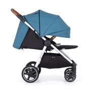 Carucior sport, Petite&Mars, Royal, Include husa pentru scaun, husa pentru picioare, geanta pentru scutece si capotina extensibila, Cu fereastra, Impermeabila, Cu SPF 50, Aluminiu, 0-22 kg, 111 x 57 x 86 cm, Ocean Blue BYN466500+566830