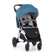 Carucior sport, Petite&Mars, Royal, Include husa pentru scaun, husa pentru picioare, geanta pentru scutece si capotina extensibila, Cu fereastra, Impermeabila, Cu SPF 50, Aluminiu, 0-22 kg, 111 x 57 x 86 cm, Ocean Blue BYN466500+566830