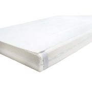 Protectie saltea, Bubaba, Impermeabila, Pentru patut de dimensiunea 120x60 cm, Din poliuretan, Spalare la 95 grade, 0 luni+, White BYN5741