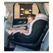 Set 2 parasolare auto, FreeOn, Retractabile, Functioneaza prin apasarea unui buton, Black BYN81927