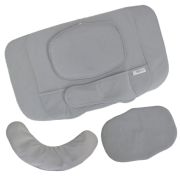 Set 3 perne ergonomice, BBluv, Ergo, Pentru cap, gat si trunchi, 8 functii, Inclinare 12 grade, Cu husa detasabila si lavabila, 0 luni+, Grey BYNBBL-B0167