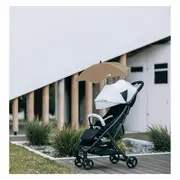 Umbrela carucior, FreeON, Universala, Din material impermeabil, Cu filtru UPF 50+, Anti-UV, Brown BYN81804