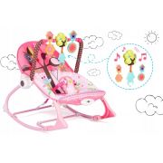 Balansoar 3 in 1 cu vibratii ricokids 7303, roz edeedi7303