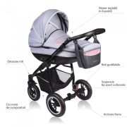 Carucior vessanti crooner 2 in 1 - pink/gray edeedibb-222pink