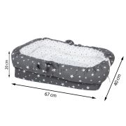 Co-sleeper anti-reflux Grey Stars SeviBebe BBKSEV_273-77
